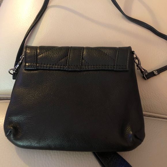 Genuine Leather Black Crossbody - Picture 3 of 7